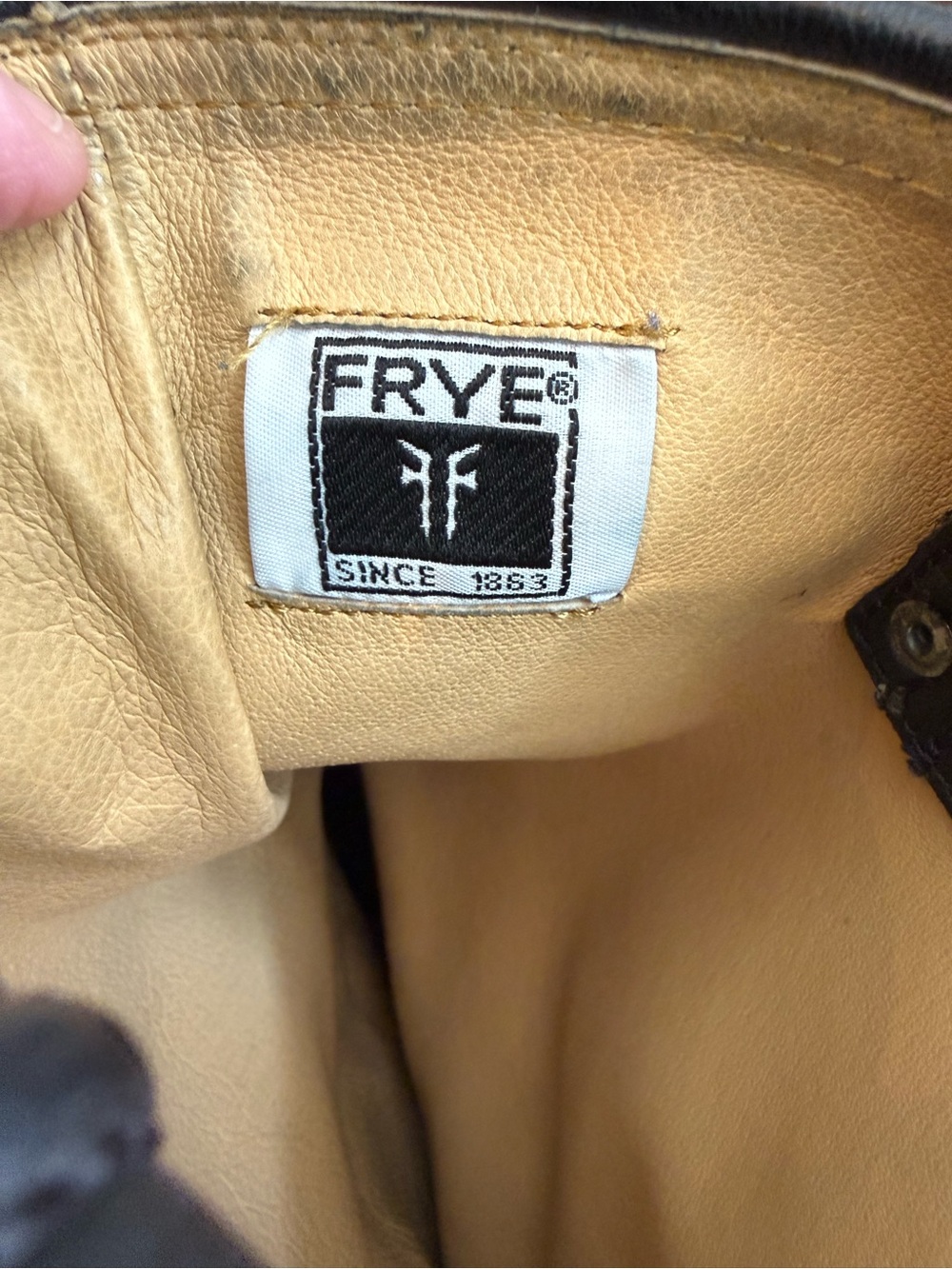 Frye Carmen Tall Riding Harness Boots Black 9 women’s leather moto - Picture 7 of 8